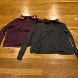 Half zip sweatshirt set